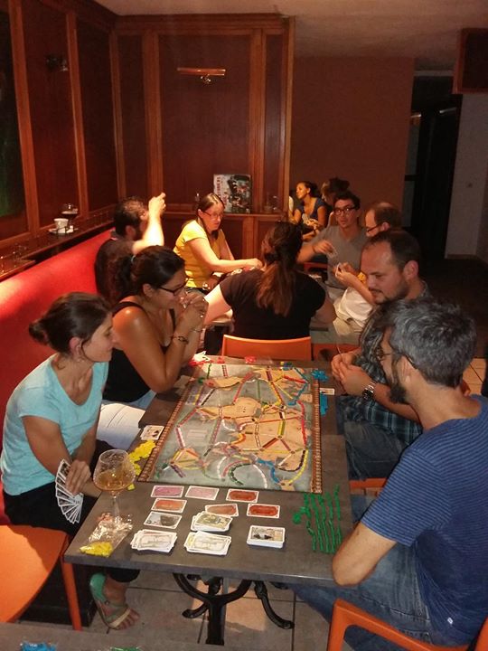 Quelques photos de notre soirée jeux Les Aventuriers du Rail – Autour du Monde…