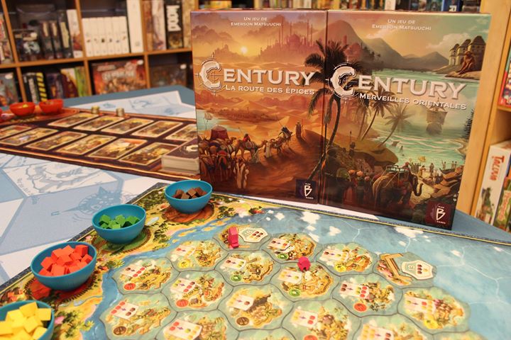 Cette semaine à la boutique. Venez jouer et découvrir les jeux Century “La route…