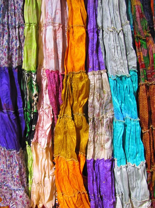 Des jupes en soie faites dans des saris indiens, pas 2 pareils ! Sorgho…
